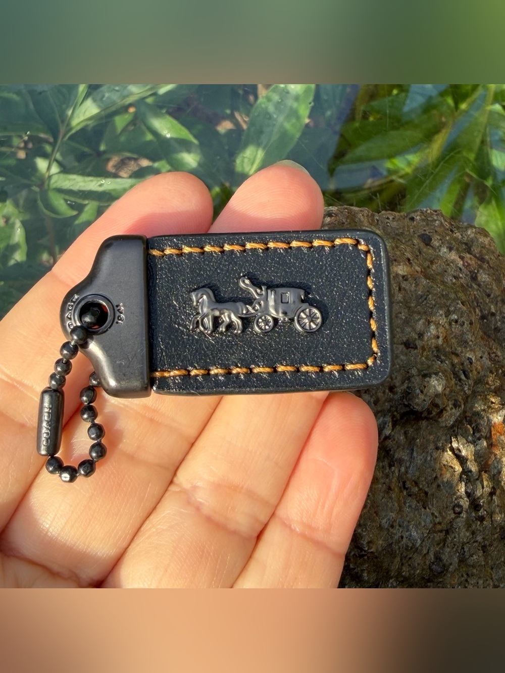 Disney X Coach Black Small Hangtag ,1 1/2" x 7/8"